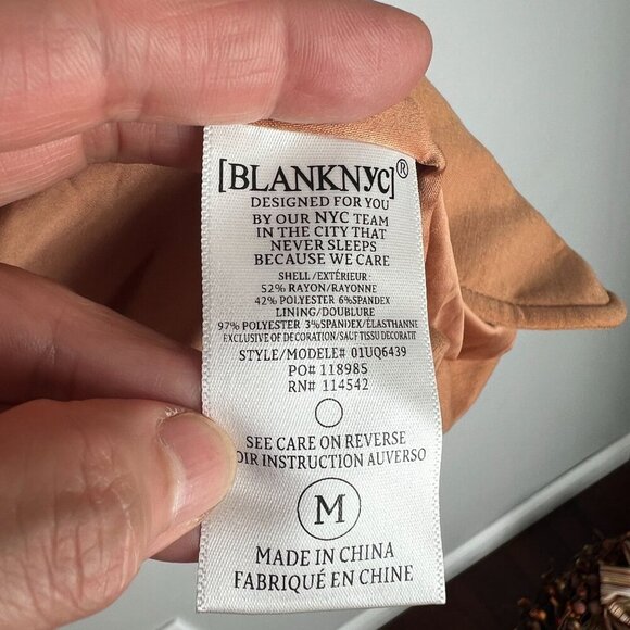 Anthropologie BLANKNYC FREE BIRD Western FRINGE Cowgirl MEDIUM Camel Brown - Picture 8 of 11